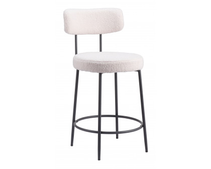 ZUO - Blanca Counter Stool (Set of 2) in Ivory