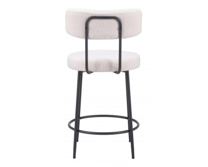 ZUO - Blanca Counter Stool (Set of 2) in Ivory