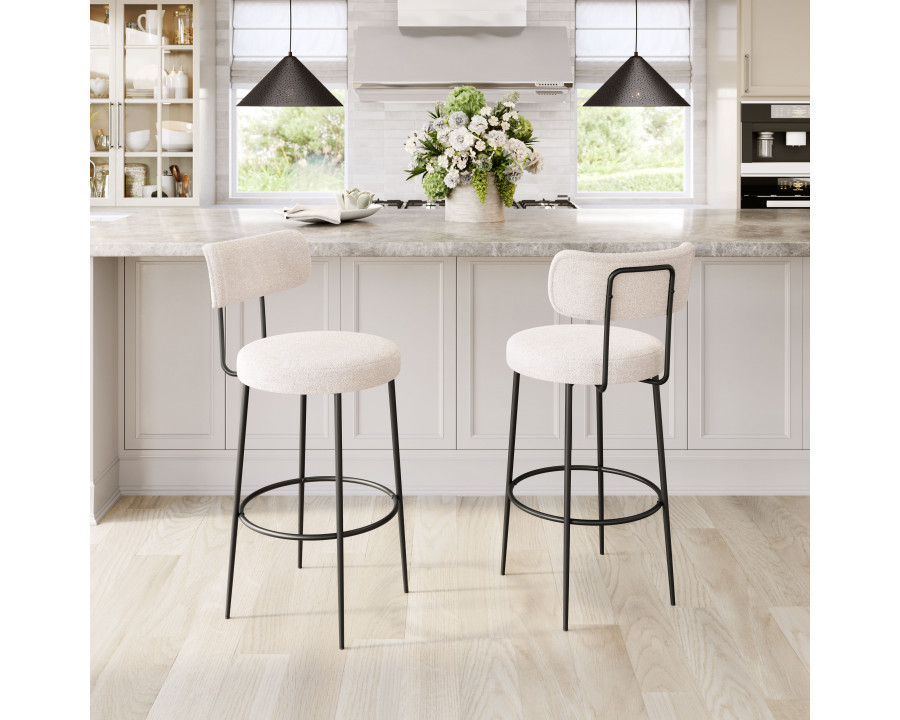 ZUO - Blanca Barstool (Set of 2) in Ivory