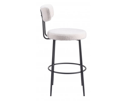 ZUO - Blanca Barstool (Set of 2) in Ivory