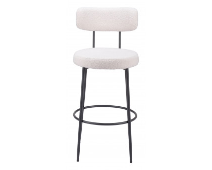 ZUO - Blanca Barstool (Set of 2) in Ivory