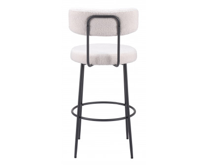 ZUO - Blanca Barstool (Set of 2) in Ivory