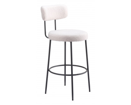 ZUO - Blanca Barstool (Set of 2) in Ivory