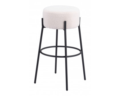 ZUO - Blanche Barstool (Set of 2) in Ivory