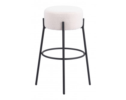 ZUO - Blanche Barstool (Set of 2) in Ivory