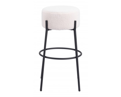 ZUO - Blanche Barstool (Set of 2) in Ivory