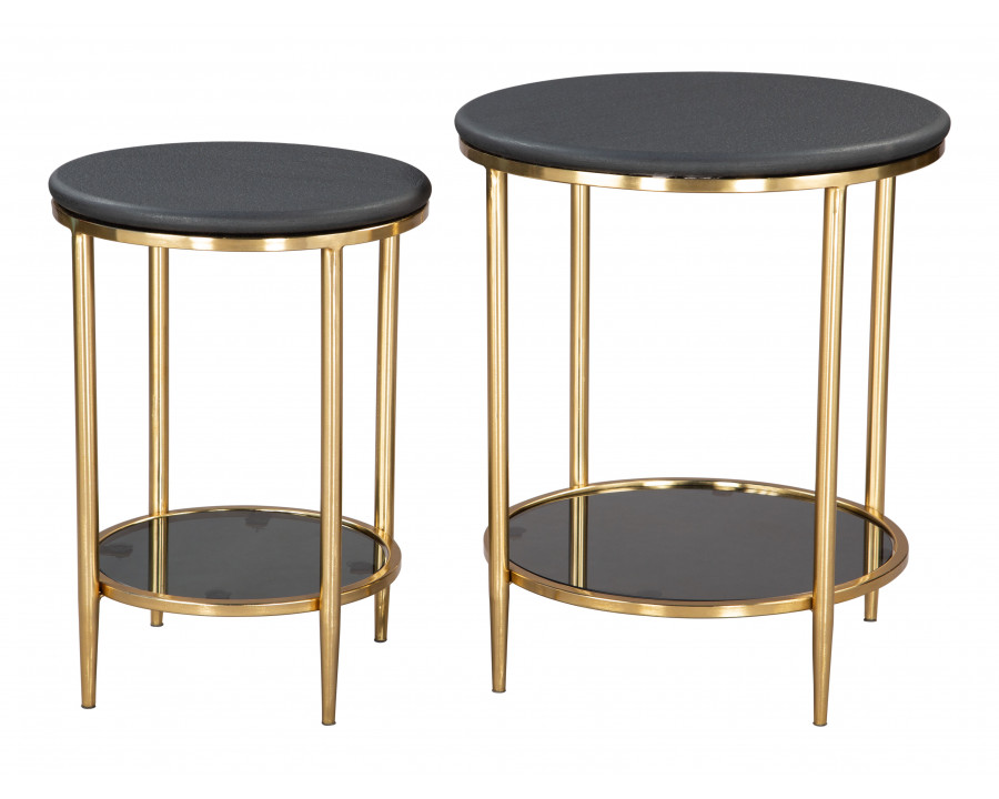 ZUO Koper Coffee Table Set (2-Piece) - Black