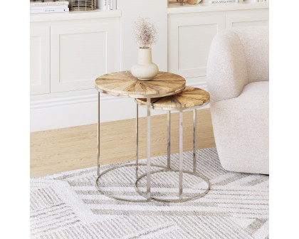 ZUO - Bari Nesting Table Set (2-Piece) in Natural