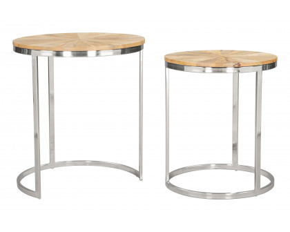 ZUO - Bari Nesting Table Set (2-Piece) in Natural