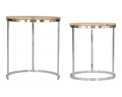 ZUO - Bari Nesting Table Set (2-Piece) in Natural