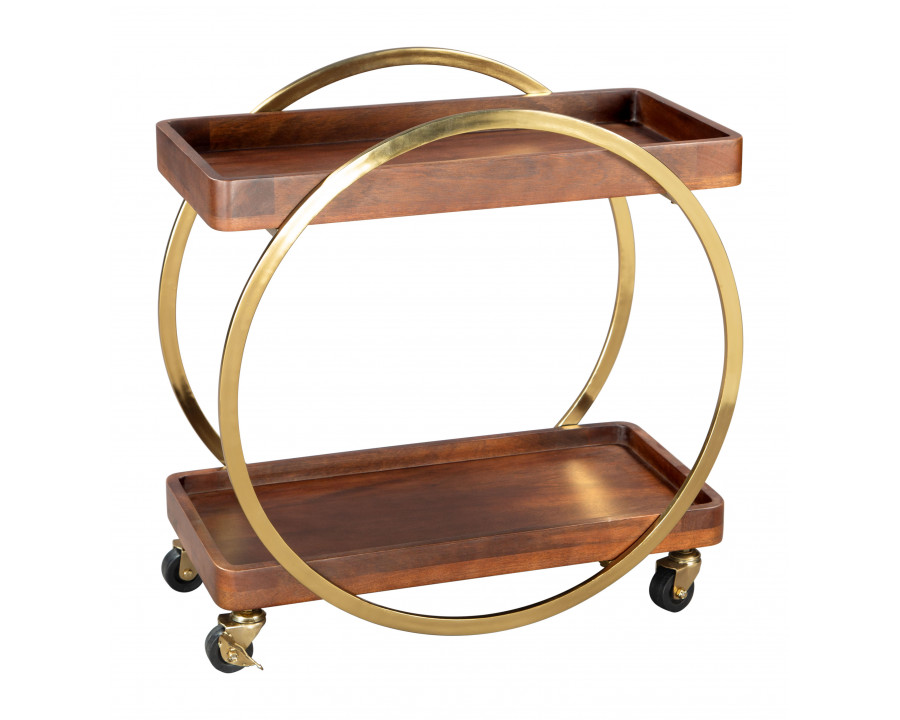 ZUO - Arenas Bar Cart in Brown