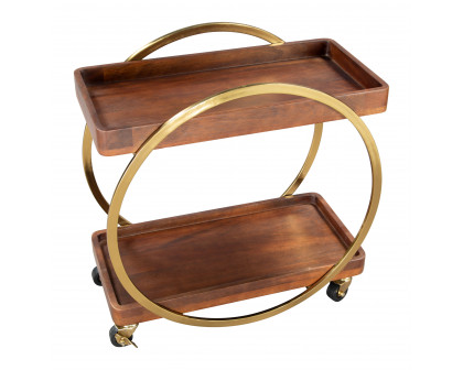 ZUO - Arenas Bar Cart in Brown