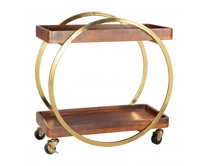 ZUO - Arenas Bar Cart in Brown