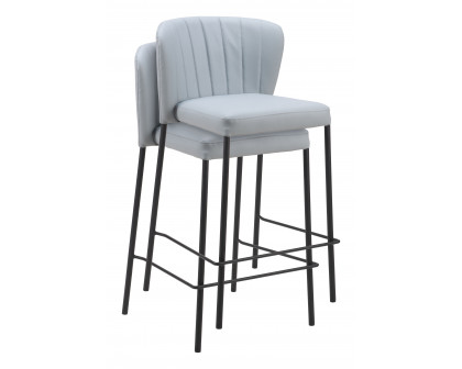 ZUO Linz Counter Stool (Set of 2) - Gray