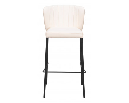 ZUO Linz Barstool (Set of 2) - Cream