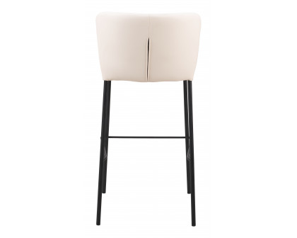 ZUO Linz Barstool (Set of 2) - Cream