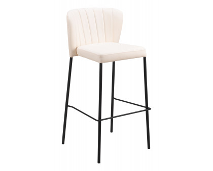 ZUO Linz Barstool (Set of 2) - Cream