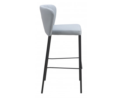 ZUO Linz Barstool (Set of 2) - Gray