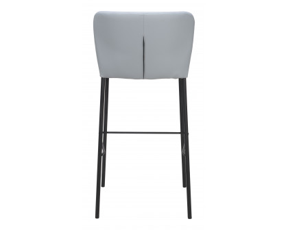 ZUO Linz Barstool (Set of 2) - Gray