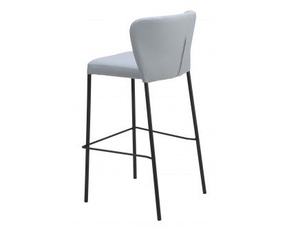 ZUO Linz Barstool (Set of 2) - Gray