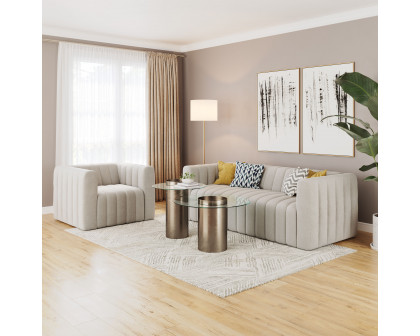 ZUO Puerto Plata Sofa - Dason Snow