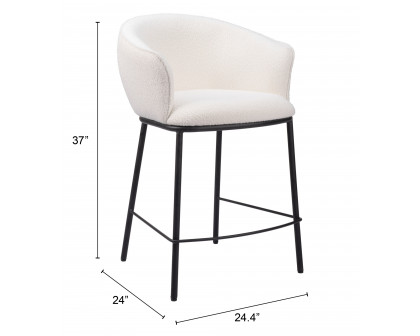 ZUO Essen Counter Stool - Ivory