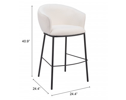 ZUO Essen Barstool - Ivory