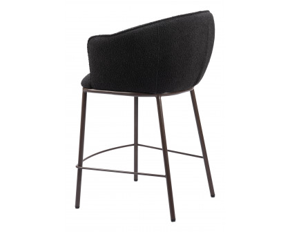 ZUO Essen Counter Stool - Black/Bronze