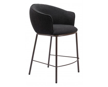 ZUO Essen Counter Stool - Black/Bronze