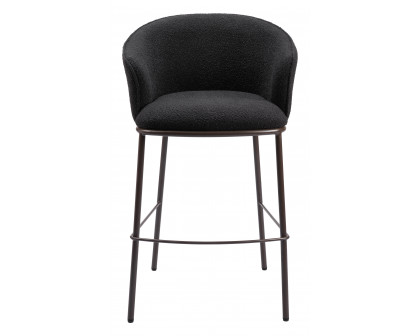 ZUO Essen Barstool - Black/Bronze