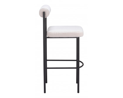 ZUO Livorno Barstool (Set of 2) - Ivory