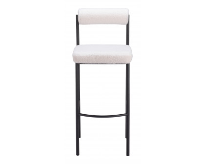 ZUO Livorno Barstool (Set of 2) - Ivory