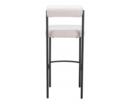 ZUO Livorno Barstool (Set of 2) - Ivory