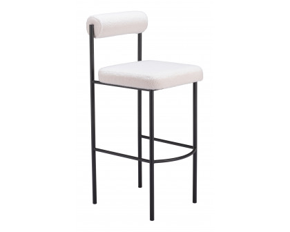 ZUO Livorno Barstool (Set of 2) - Ivory