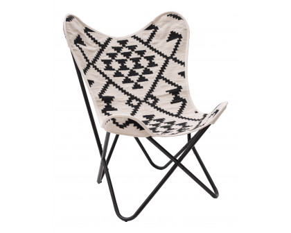 ZUO™ Rabat Accent Chair - Beige/Black