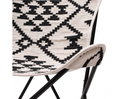 ZUO™ Rabat Accent Chair - Beige/Black