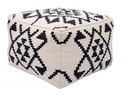 ZUO - Lizardo Ottoman in Beige/Black