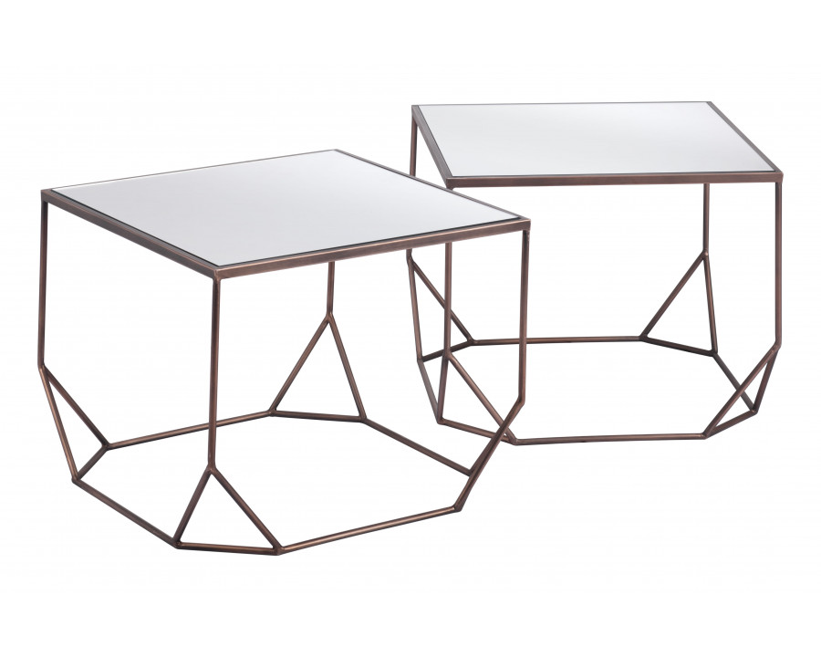 ZUO - Arzon Coffee Table Set (2-Piece) in Bronze