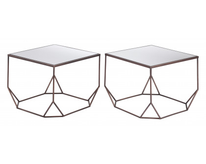 ZUO™ Arzon Coffee Table Set (2-Piece) - Bronze