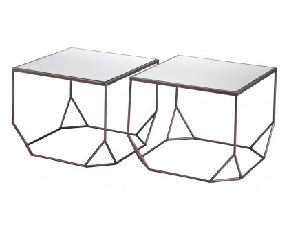 ZUO™ Arzon Coffee Table Set (2-Piece) - Bronze