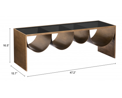 ZUO - Reed Coffee Table in Brass/Black