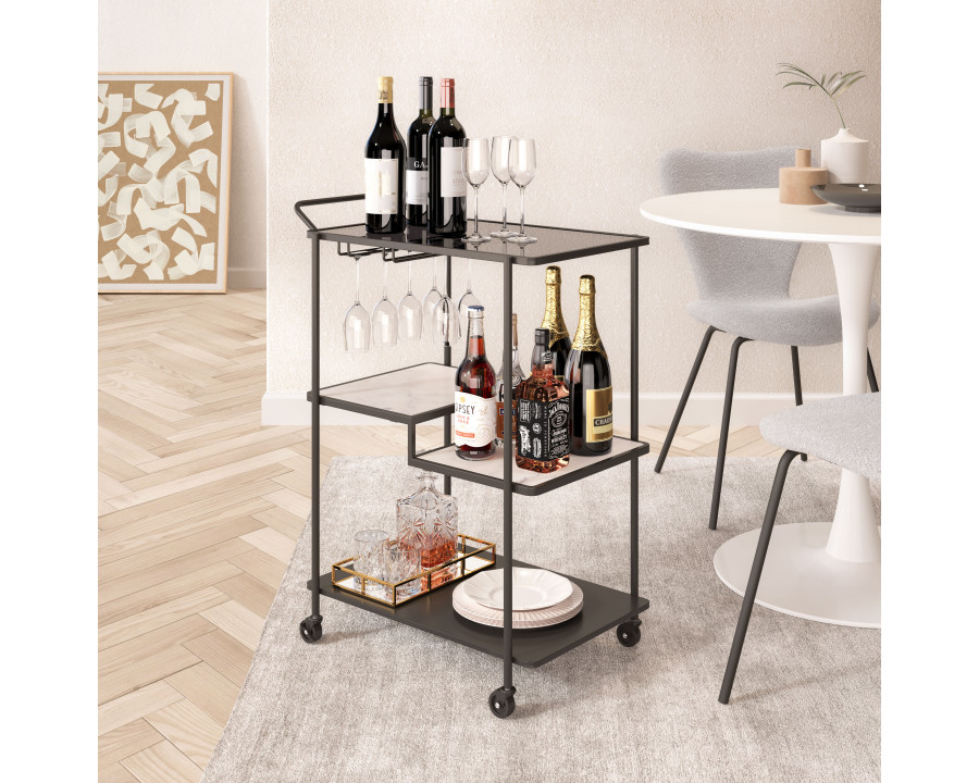 ZUO - Constanza Bar Cart in Black