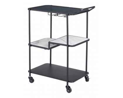 ZUO - Constanza Bar Cart in Black