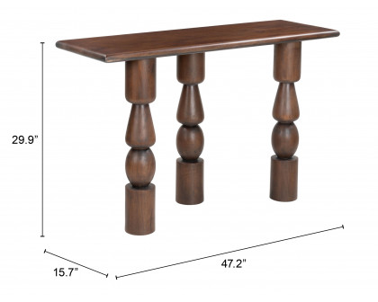 ZUO - Split Console Table in Brown