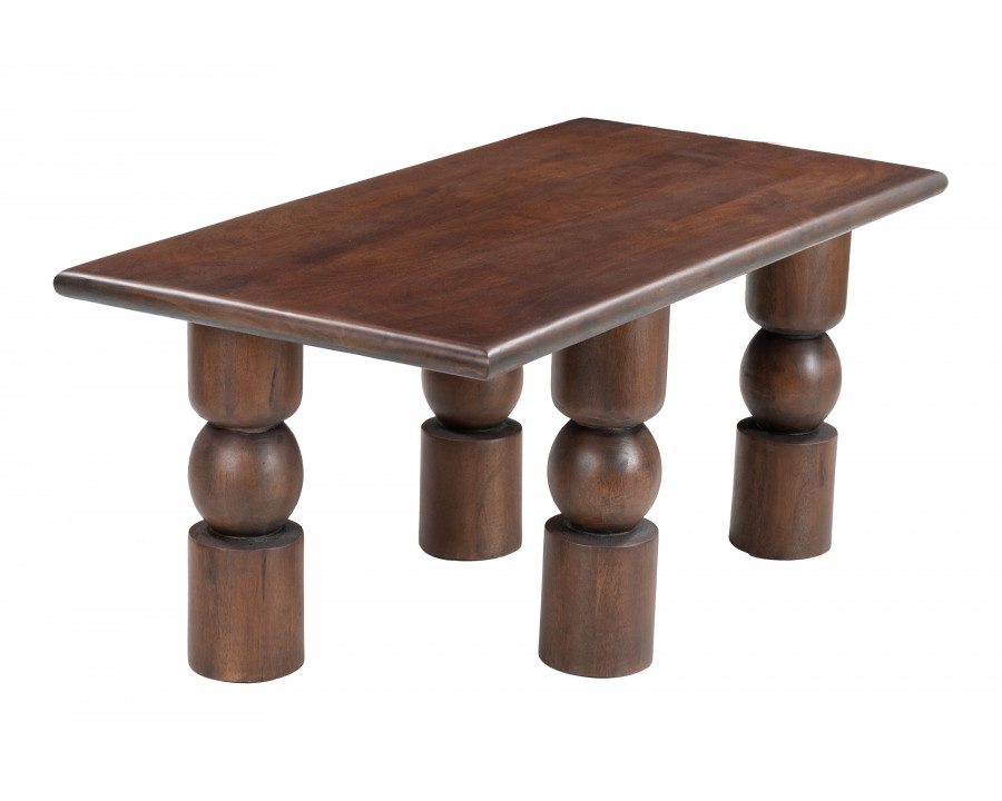 ZUO - Split Coffee Table in Brown