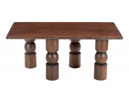 ZUO - Split Coffee Table in Brown