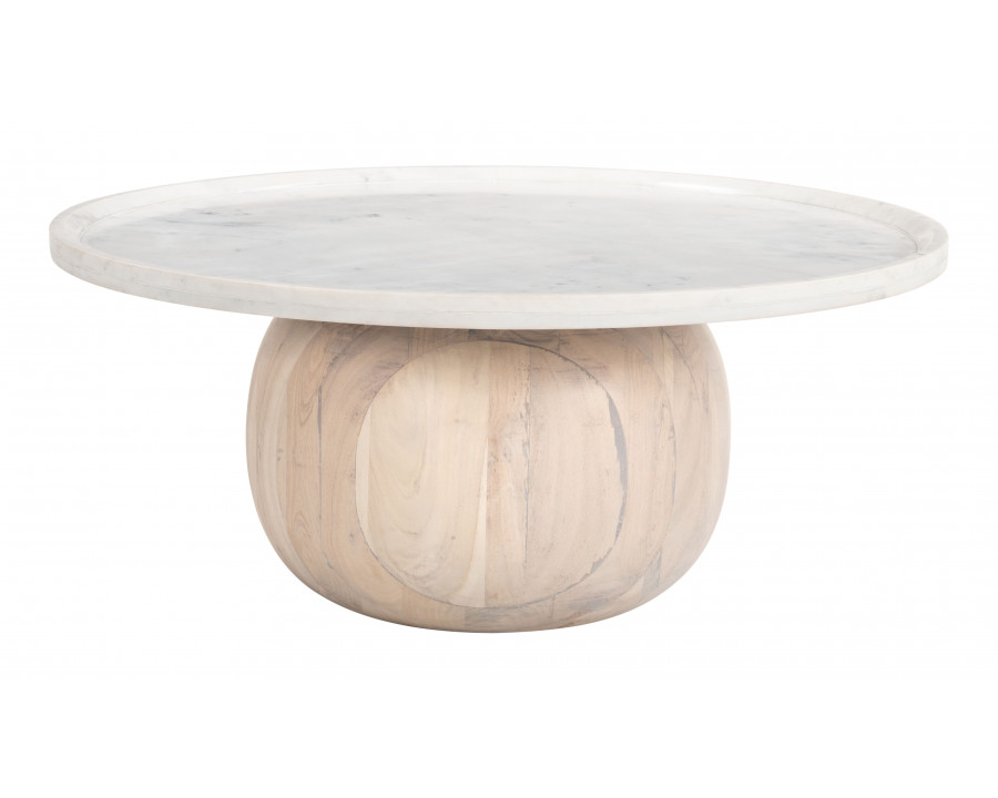 ZUO - Savona Coffee Table in White/Natural