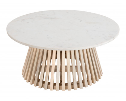 ZUO - Mazara Coffee Table in White/Natural