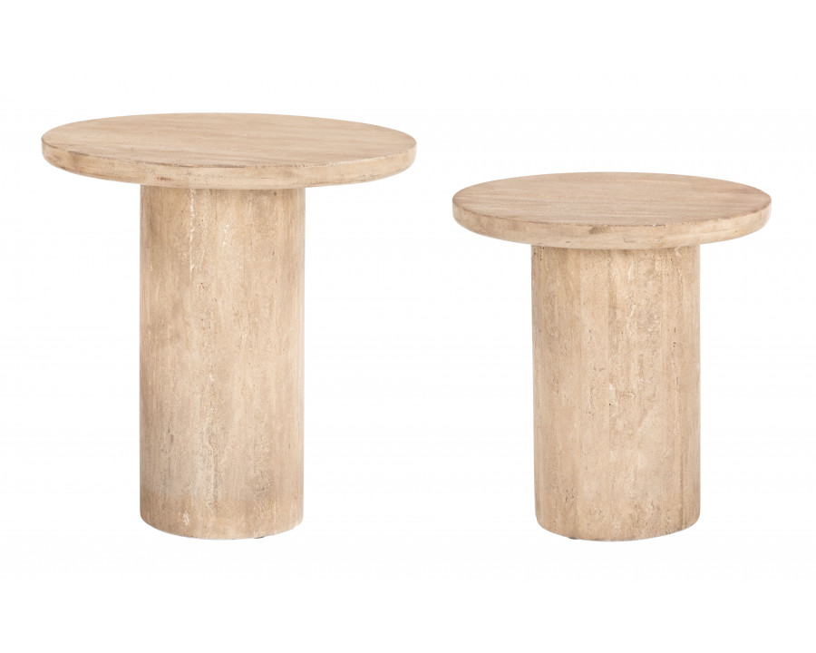 ZUO - Fenith Accent Table Set (2-Piece) in Natural