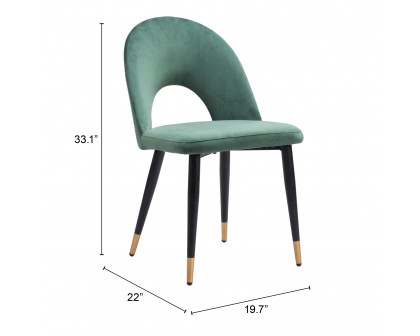 ZUO Menlo Dining Chair (Set of 2) - Green